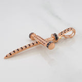 Dije Cruz Clavo 4.15g / 4.5cm Oro Rosa 18K
