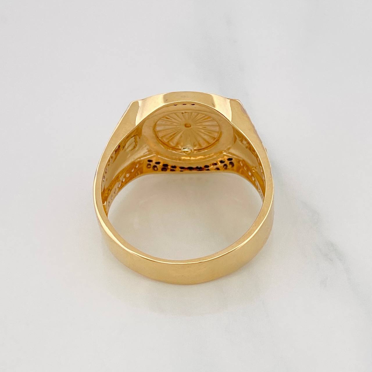 Anillo Correa Corona 7.1g / T10 1/2 Oro Amarillo 18K