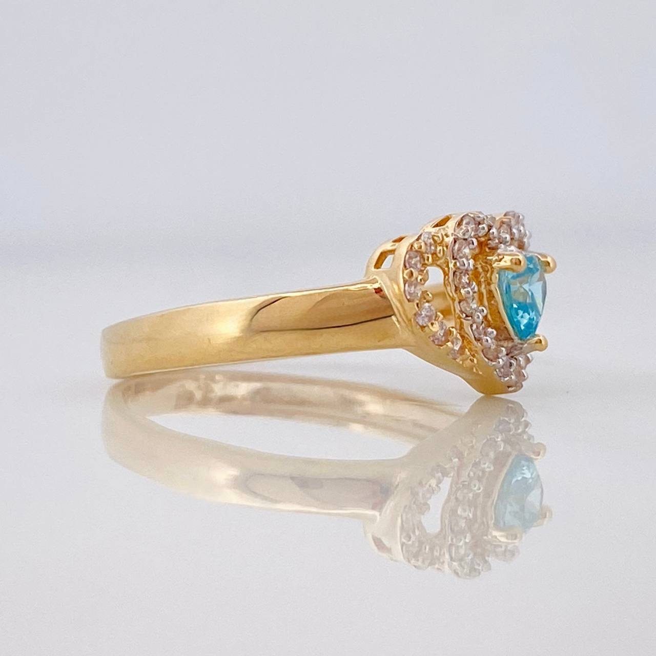 Anillo Corazon 2.25g / T5 3/4 Oro Amarillo 18K