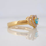 Anillo Corazon 2.25g / T5 3/4 Oro Amarillo 18K