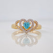 Anillo Corazon 2.25g / T5 3/4 Oro Amarillo 18K