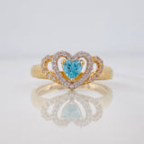 Anillo Corazon 2.25g / T5 3/4 Oro Amarillo 18K