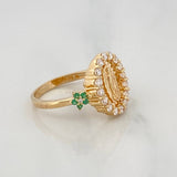 Anillo Virgen Milagrosa 3.55g / T6 1/4 Oro Amarillo 18K