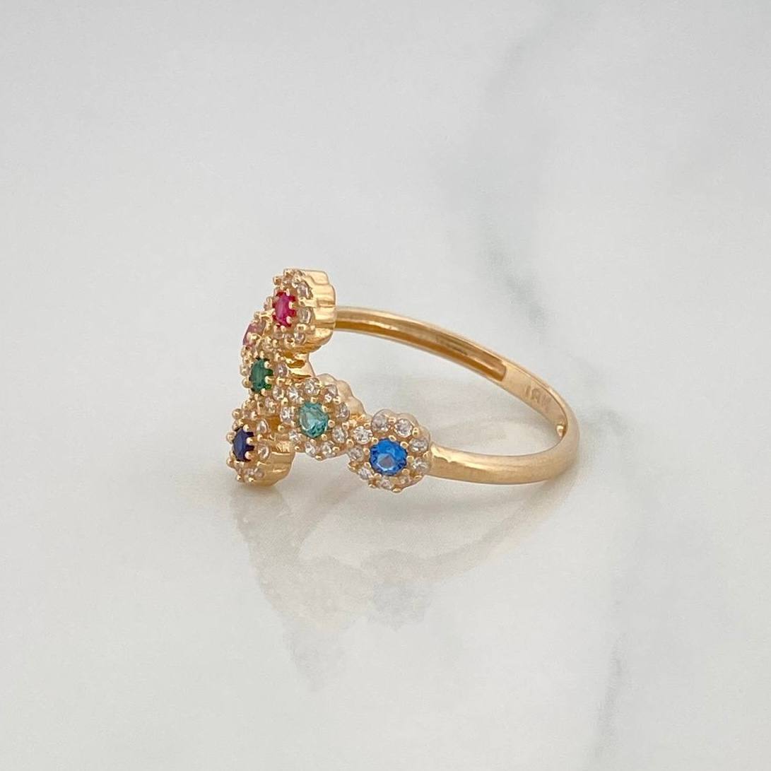 Anillo Cruz Tupida 2.3g / T6 Oro Amarillo 18K