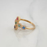 Anillo Cruz Tupida 2.3g / T6 Oro Amarillo 18K