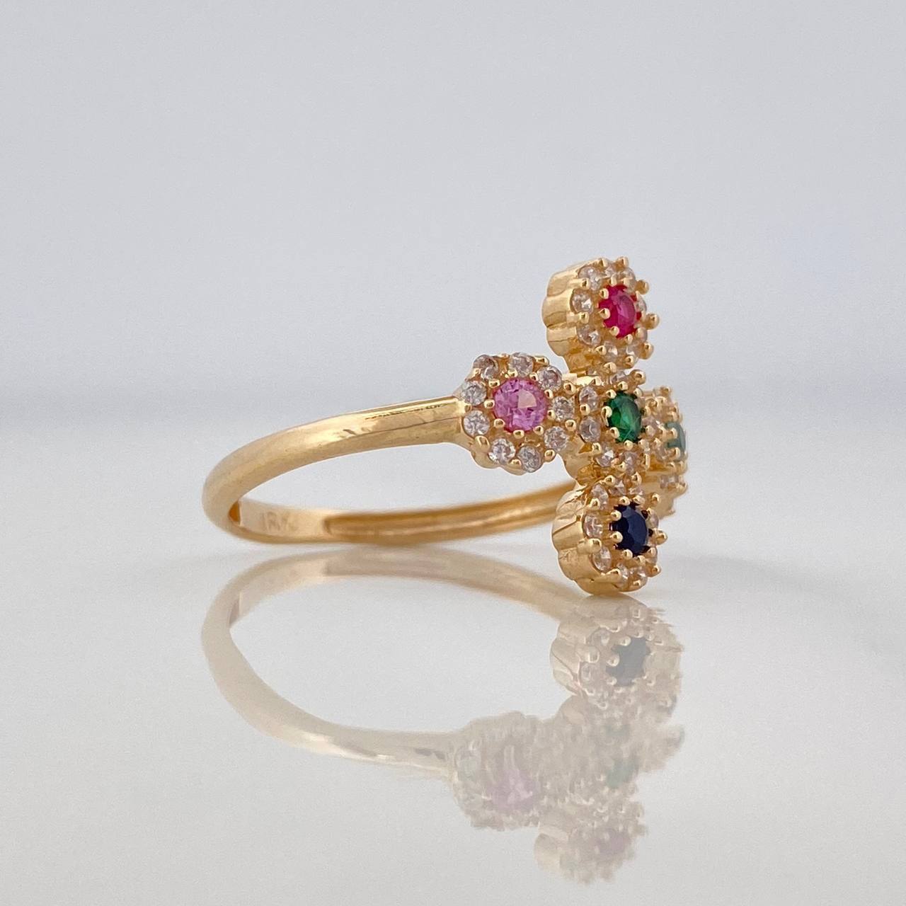 Anillo Cruz Tupida 2.3g / T6 Oro Amarillo 18K