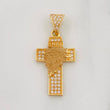 Dije Cruz Rostro Cristo 2.55g / 3cm Oro Amarillo 18K
