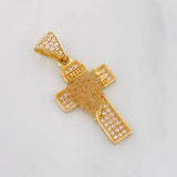 Dije Cruz Rostro Cristo 2.55g / 3cm Oro Amarillo 18K