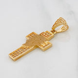 Dije Cruz Rostro Cristo 2.55g / 3cm Oro Amarillo 18K