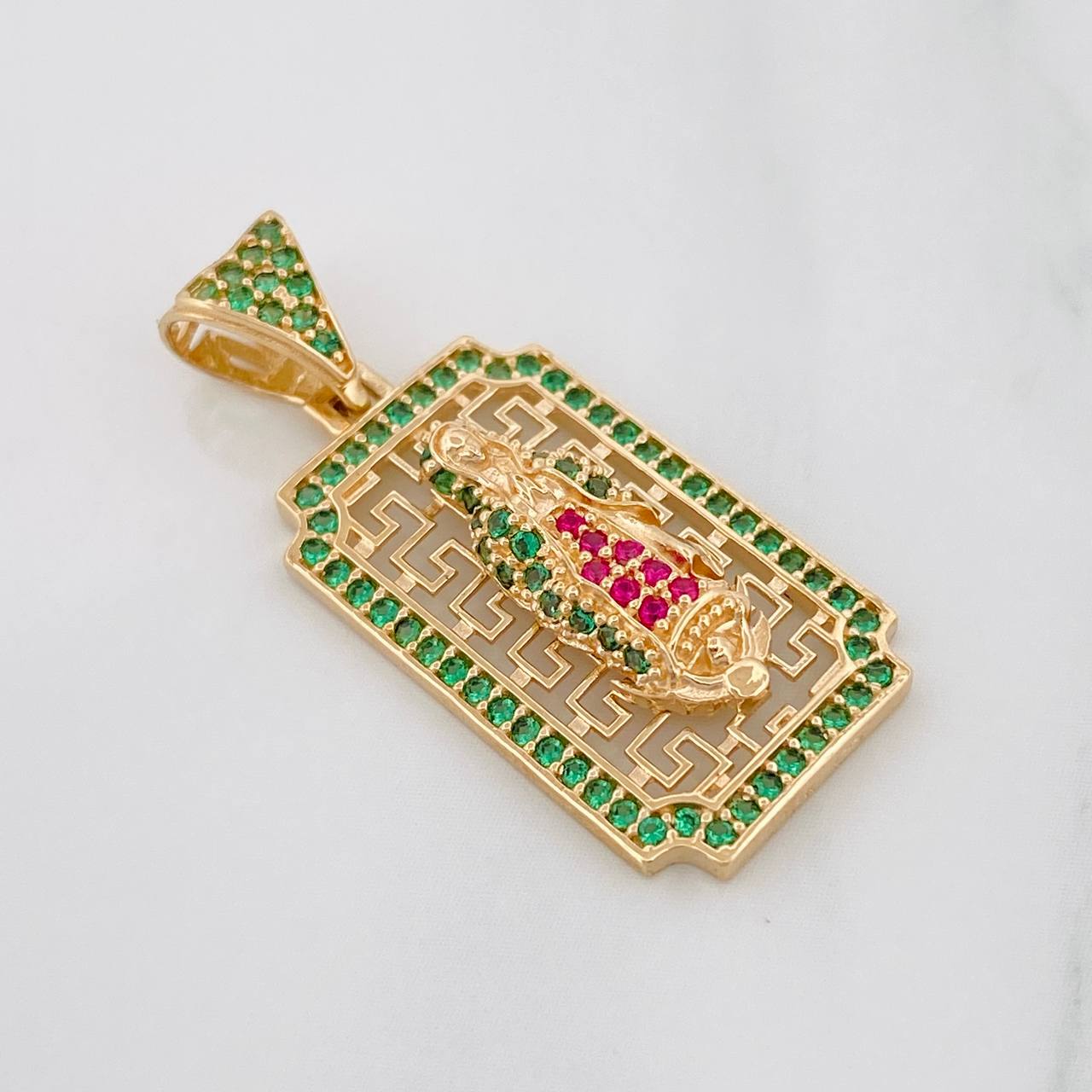 Dije Medalla Virgen Guadalupe 3.4g / 3cm Oro Amarillo 18K