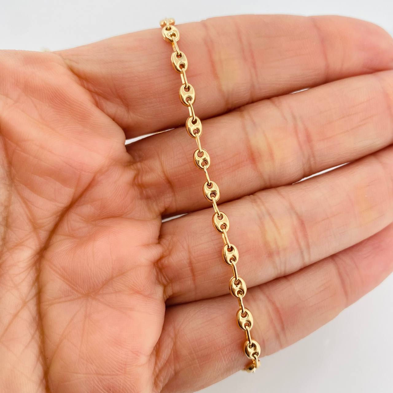 Tobillera GC 2.8g / 19cm / 3.12mm Oro Amarillo 18K