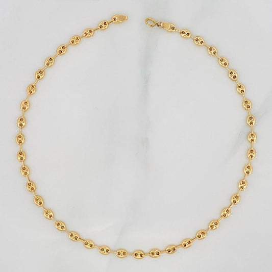 Tobillera GC 2.8g / 19cm / 3.12mm Oro Amarillo 18K