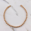 Pulso Militar 8.8gr / 20cm / 3.6mm Bolas Diamantadas Oro Rosa 18K #