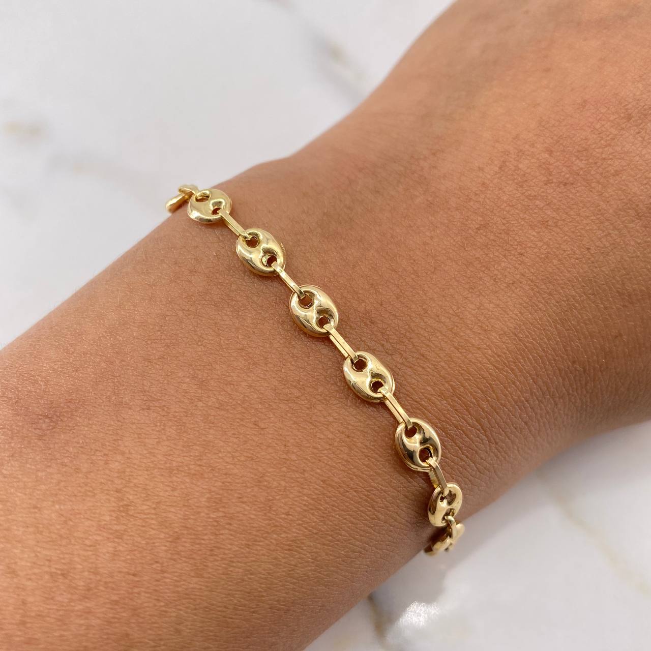 Pulso GC 2.7gr / 18.9cm / 3.5mm Liso Oro Amarillo 18K &