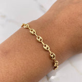 Pulso GC 2.7gr / 18.9cm / 3.5mm Liso Oro Amarillo 18K &