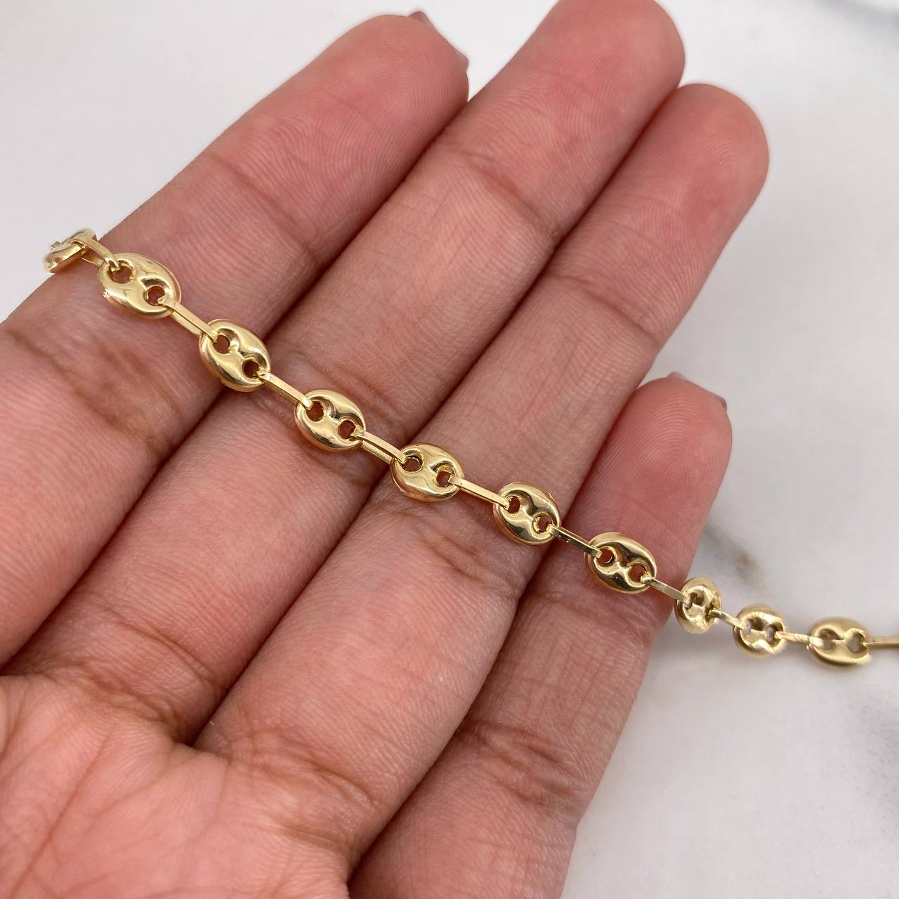 Pulso GC 2.7gr / 18.9cm / 3.5mm Liso Oro Amarillo 18K &
