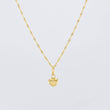 Set Cadena y Dije Singapur + Corazón 1.2gr / 45cm / Oro Amarillo 18K (Oferta)