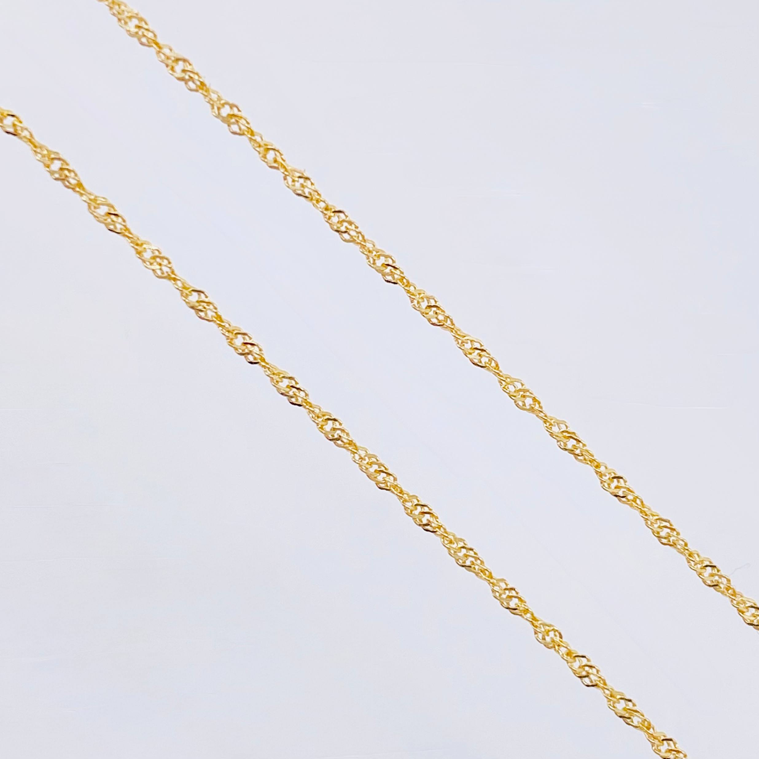 Set Cadena y Dije Singapur + Cruz 1.3gr / 50cm / Oro Amarillo 18K (Oferta) ©