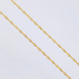 Set Cadena y Dije Singapur + Cruz 1.2gr / 45cm / Oro Amarillo 18K (Oferta) ©