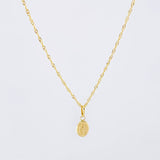 Set Cadena y Dije Veneciana + Virgen 1.4gr / 50cm / Oro Amarillo 18K (Oferta) ©