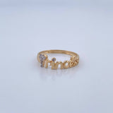 Anillo Princesa 1.55gr / T6 1/2 / Oro 18K &