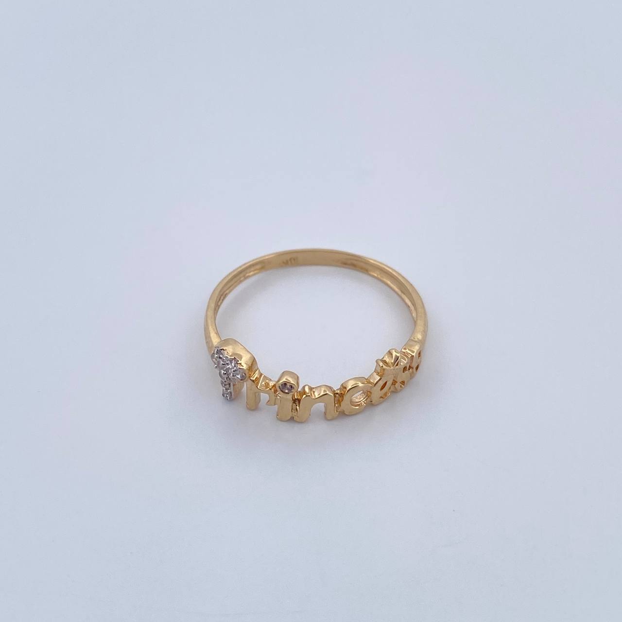 Anillo Princesa 1.55gr / T6 1/2 / Oro 18K &