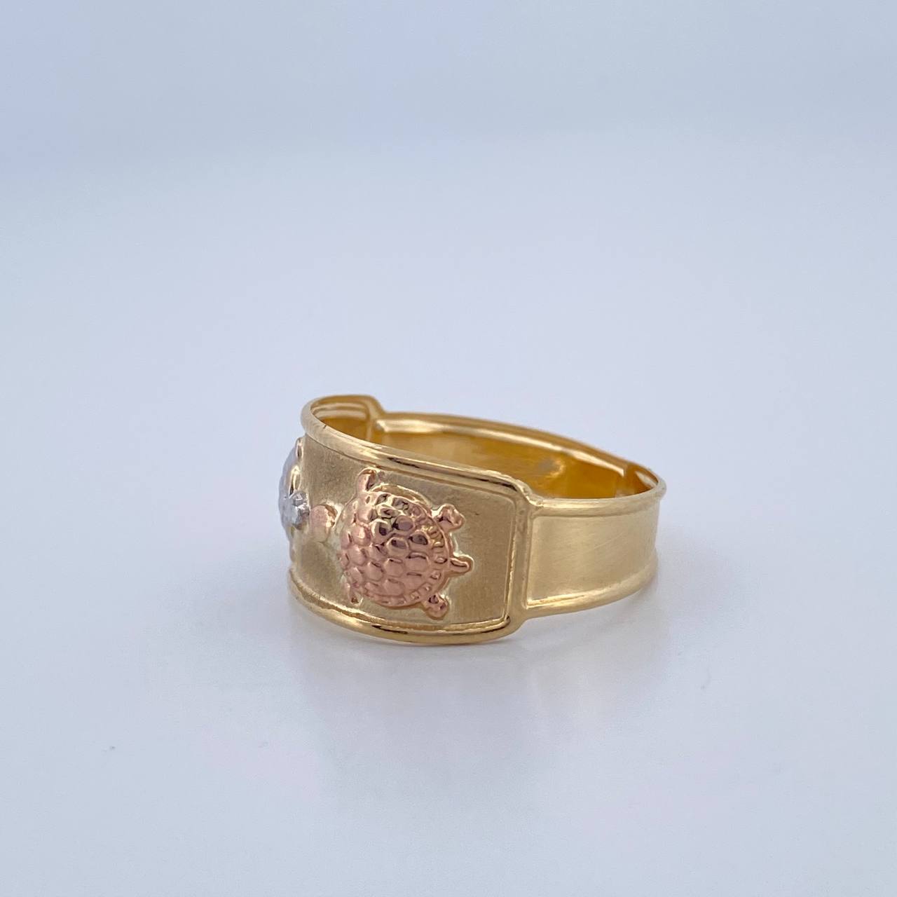 Anillo Tortugas 1.75gr / T6 3/4 / Oro 18K &