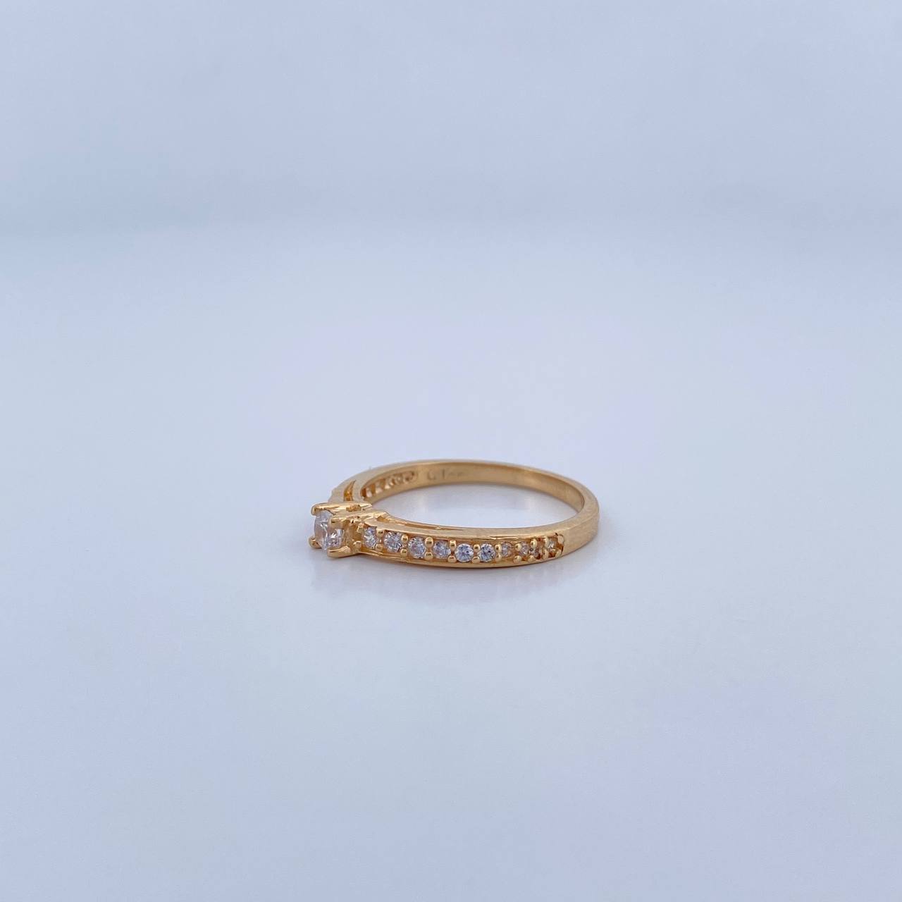 Anillo Churumbela Solitario 2.25gr / T5 1/4 / Oro 18K &
