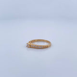 Anillo Churumbela Solitario 2.25gr / T5 1/4 / Oro 18K &