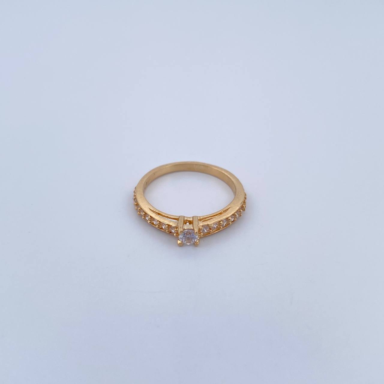 Anillo Churumbela Solitario 2.25gr / T5 1/4 / Oro 18K &