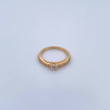 Anillo Churumbela Solitario 2.25gr / T5 1/4 / Oro 18K &