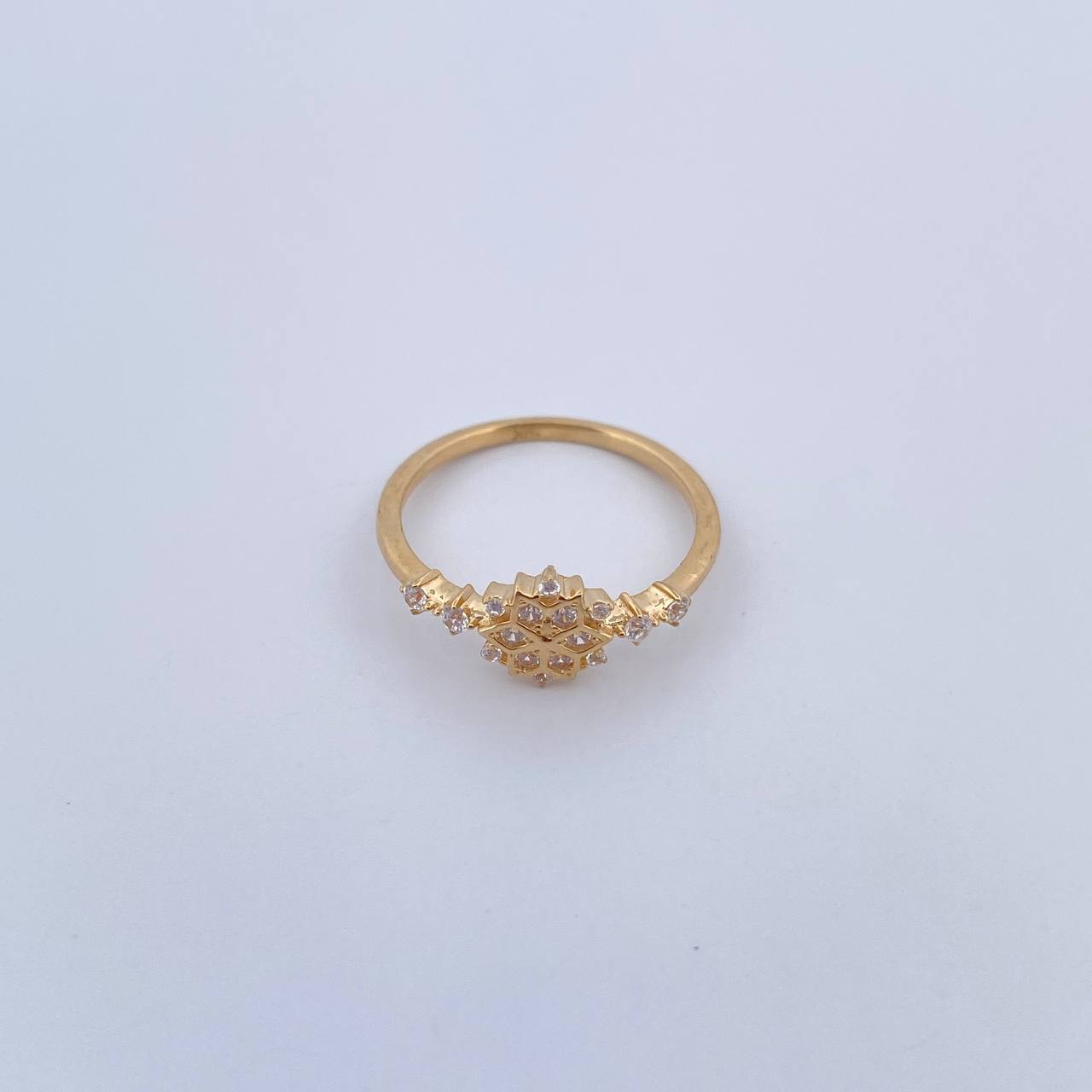 Anillo Copo De Nieve 1.55gr / T4 3/4 / Oro 18K &
