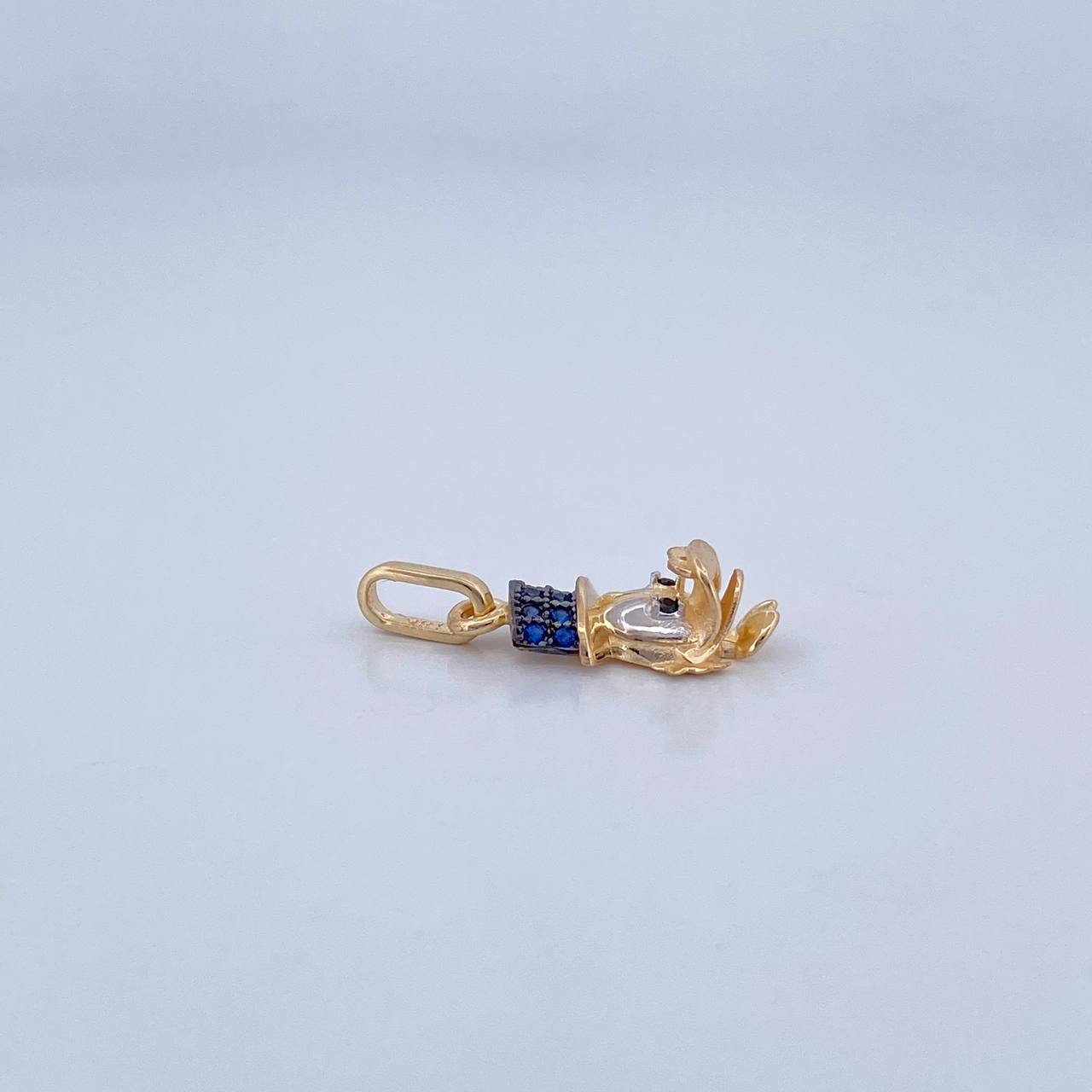Dije Cabeza Pato Millonario 1.35gr / 2cm / Oro 18K &