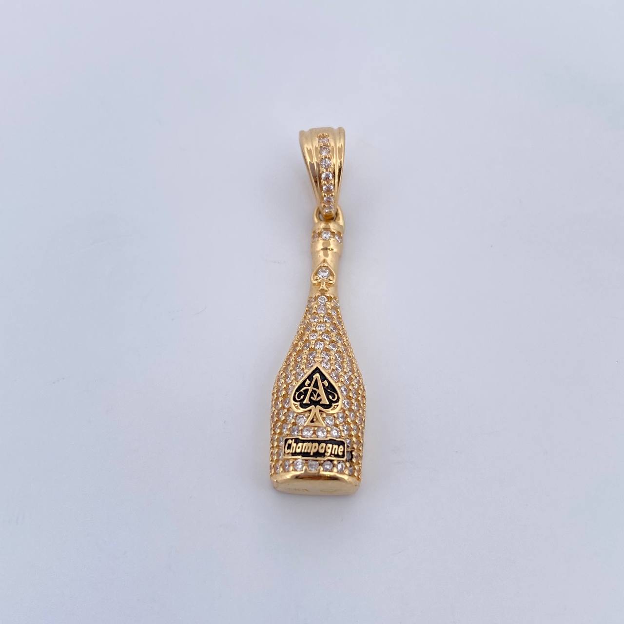 Dije Botella Champagne 4.2gr / 3.8cm / Oro 18K &