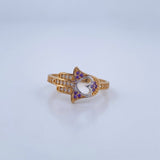 Anillo Mano Hamsa Corazon 2.4gr / T7 1/4 / Oro 18K &