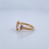 Anillo Mano Hamsa Corazon 2.4gr / T7 1/4 / Oro 18K &