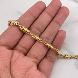 Pulso Rustico 4.65gr / 20cm / 4.6mm Barril Estria Oro Amarillo 18K #