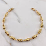 Pulso Rustico 4.65gr / 20cm / 4.6mm Barril Estria Oro Amarillo 18K #