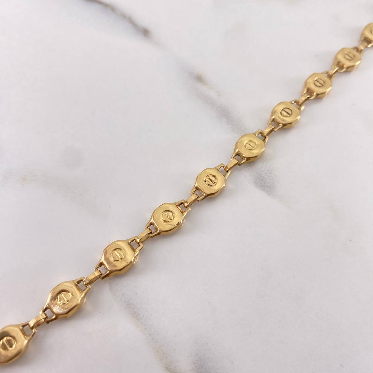 Pulso Rustico Tornillo 5.65gr / 21cm / 6.1mm Oro Amarillo 18K #
