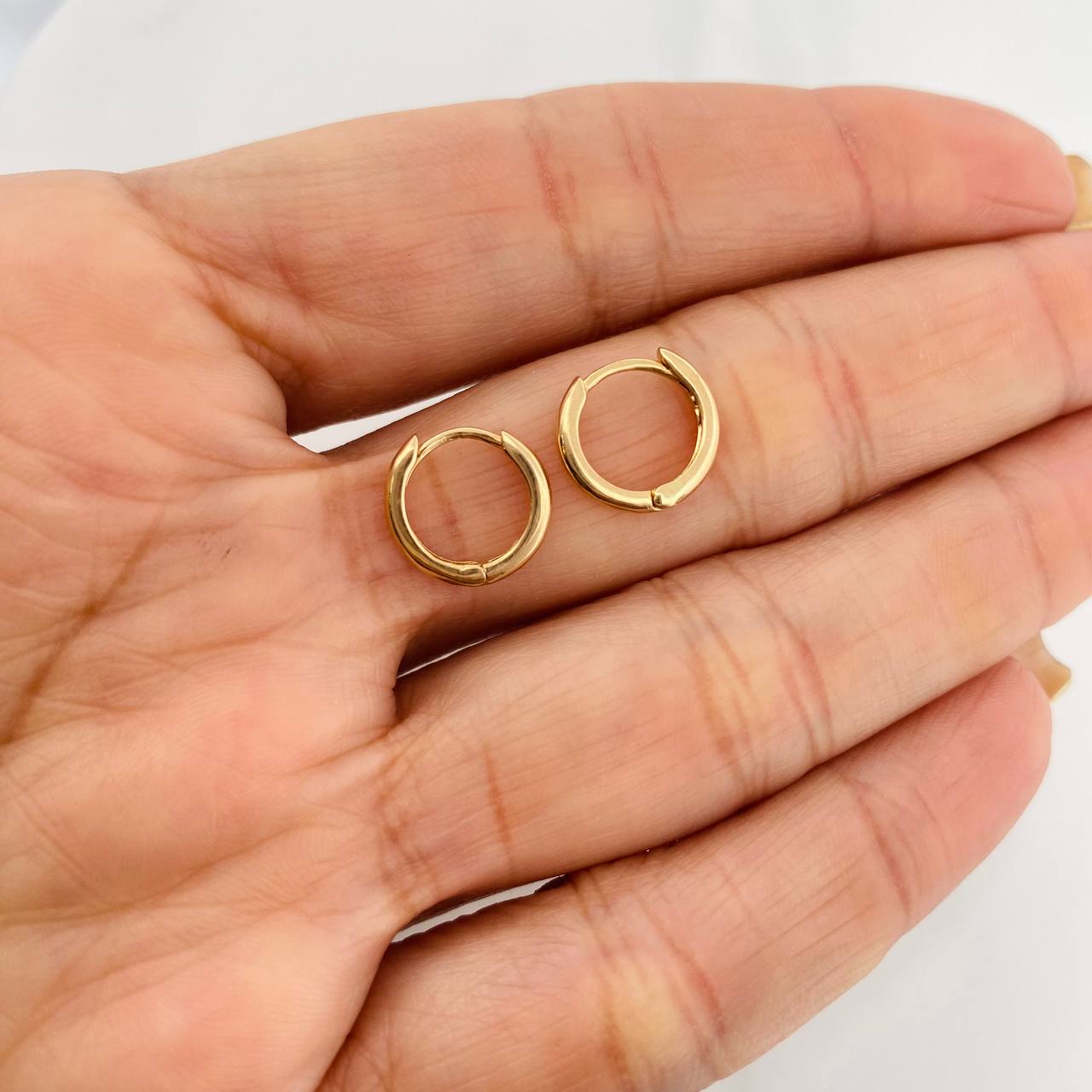 Candongas Aro Liso 1.45g / 1cm Oro Amarillo 18K