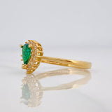 Anillo Halo Gota 2.1g / T7 Oro Amarillo 18K