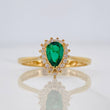 Anillo Halo Gota 2.1g / T7 Oro Amarillo 18K