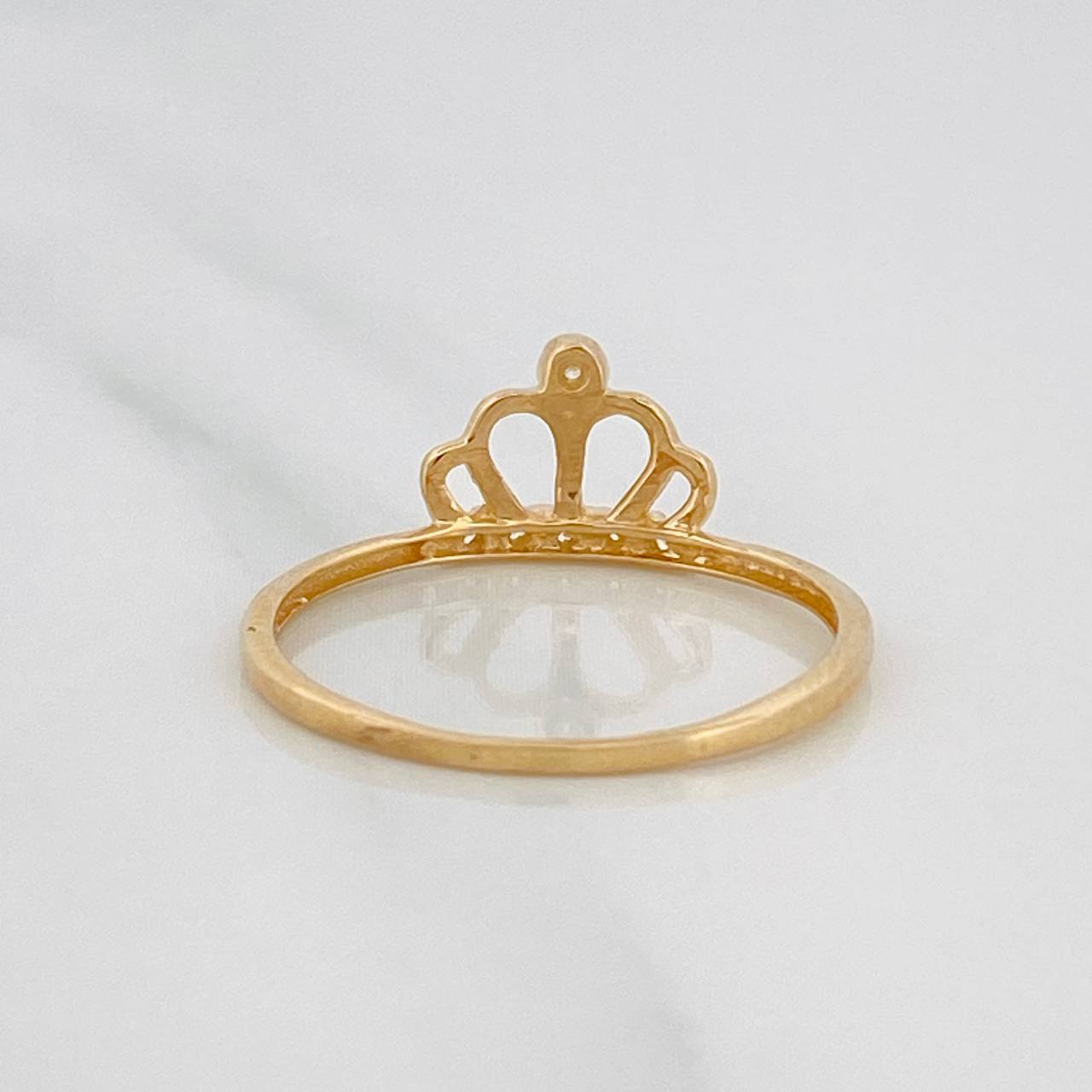 Anillo Corona 1.2g / T7 1/4 Oro Amarillo 18K