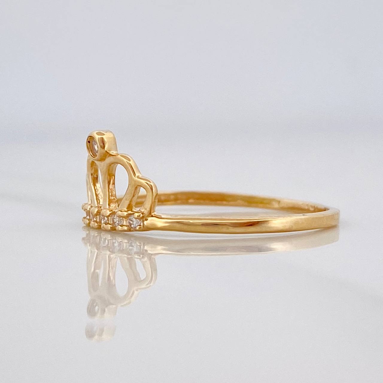 Anillo Corona 1.2g / T7 1/4 Oro Amarillo 18K