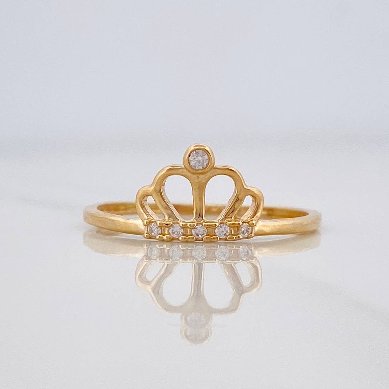 Anillo Corona 1.2g / T7 1/4 Oro Amarillo 18K