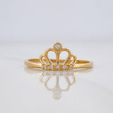 Anillo Corona 1.2g / T7 1/4 Oro Amarillo 18K