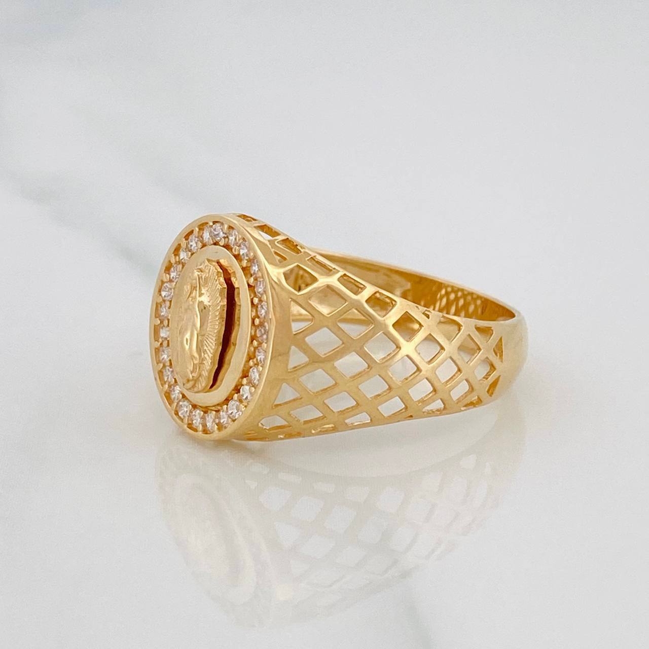 Anillo Virgen Guadalupe 5.3g / T10 1/4 Oro Amarillo 18K