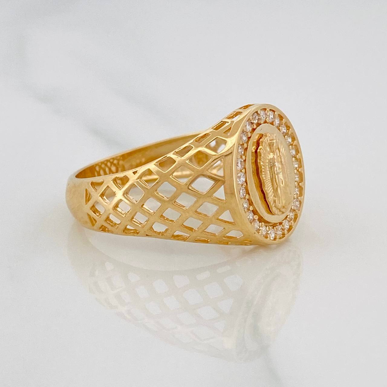 Anillo Virgen Guadalupe 5.3g / T10 1/4 Oro Amarillo 18K
