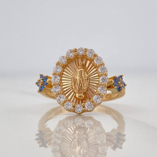 Anillo Virgen Milagrosa 3.3g / T6 Oro Amarillo 18K
