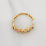 Anillo Churumbela Tupido 2.05g / T7 Oro Amarillo 18K